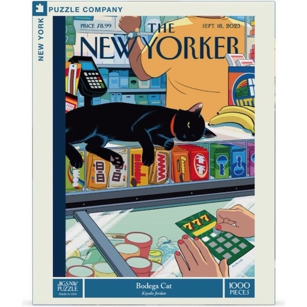 1000pc New York Puzzle Company Kids Jigsaw Puzzle 48x67.5cm Bodega Cat 7+