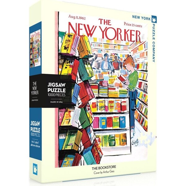 1000pc New York Puzzle Company Kids Jigsaw Puzzle 48x66cm The Bookstore 7+