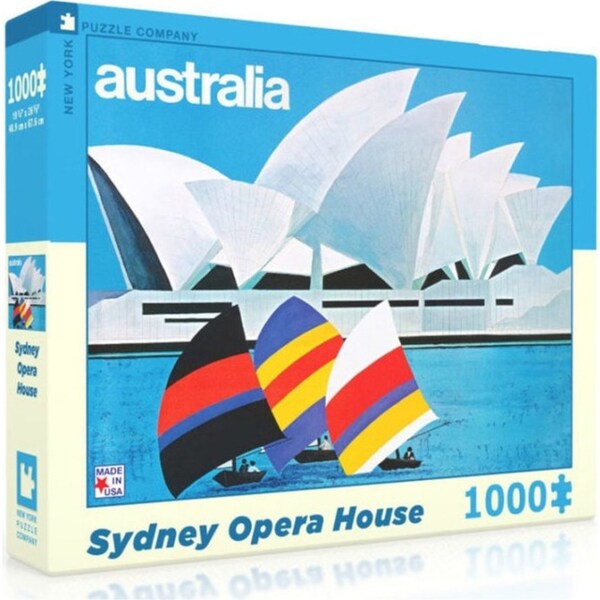 1000pc New York Puzzle Company Jigsaw Puzzle 48x66cm Sydney Opera House 7+