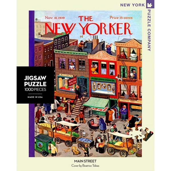 1000pc New York Puzzle Company Kids Jigsaw Puzzle 48x66cm Main Street 7+