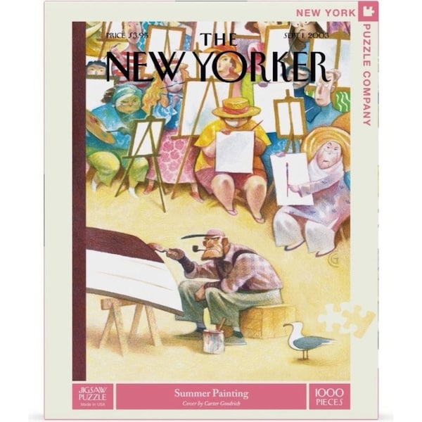 1000pc New York Puzzle Company Jigsaw Puzzle 48x67.5cm Summer Painting 13+