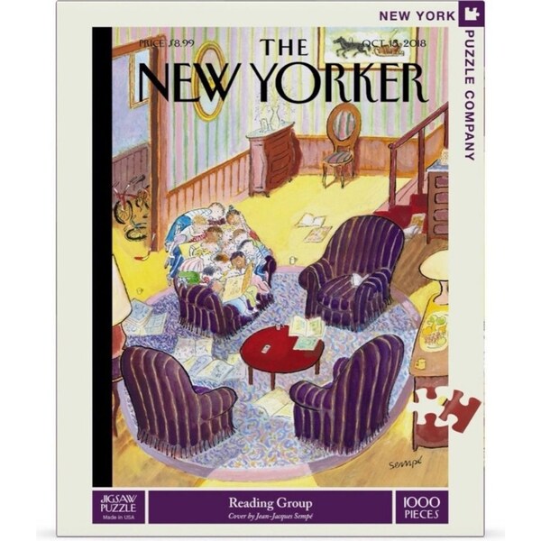 1000pc New York Puzzle Company Jigsaw Puzzle 48x67.5cm Reading Group 13+