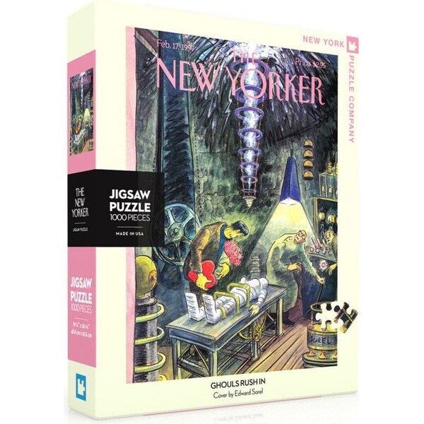 1000pc New York Puzzle Company Kids Jigsaw Puzzle 48x68cm Ghouls Rush In 13+