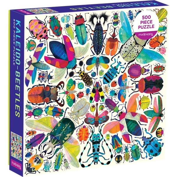 500pc Mudpuppy Kids/Children Jigsaw Puzzle Toy 51x51cm Kaleido Beetle 8+