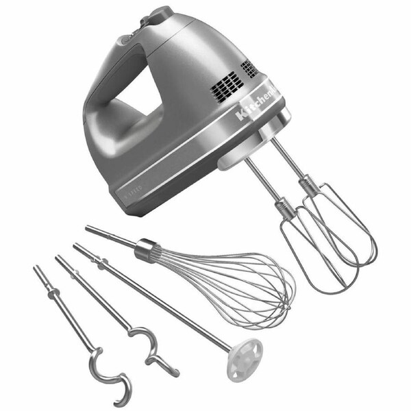 KitchenAid Artisan 9 Speed Hand Mixer Contour Silver 5KHM926ACU