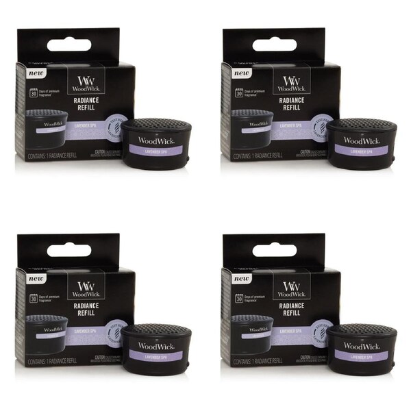4x WoodWick Lavender Spa 1.28oz Radiance Refill Fragrance Home Air Fragrance