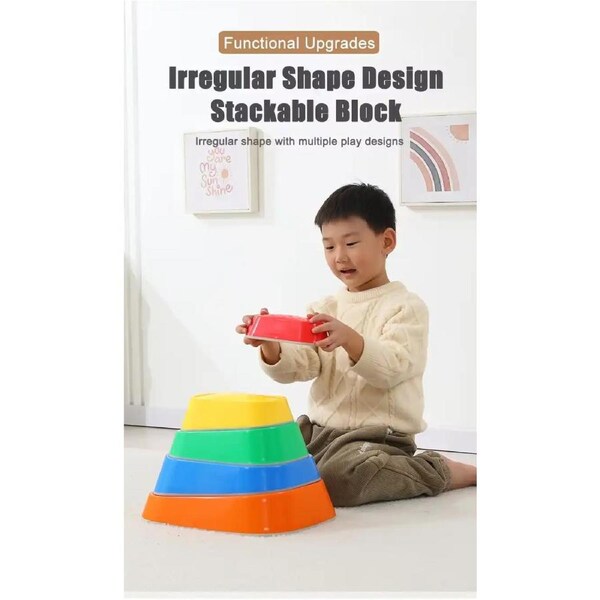 Multi-Colour River Stepping Stone for Kids Play