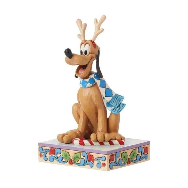 Jim Shore Disney Traditions - Pluto Christmas Holiday