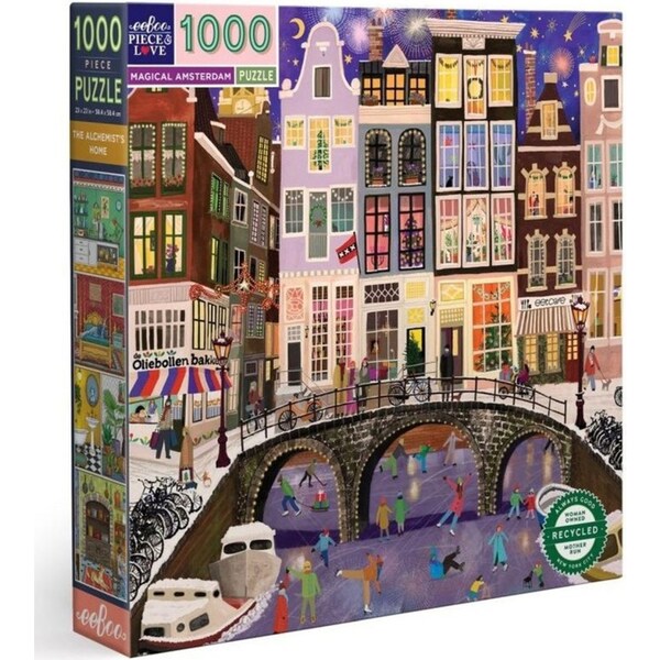 1000pc eeBoo Jigsaw Puzzle 58.4cm Educational Fun Game Magical Amsterdam 14+