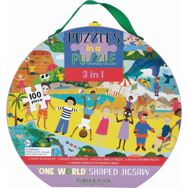 100pc Floss & Rock Jigsaw Puzzle 63x36cm Children of the World Play Game 5+