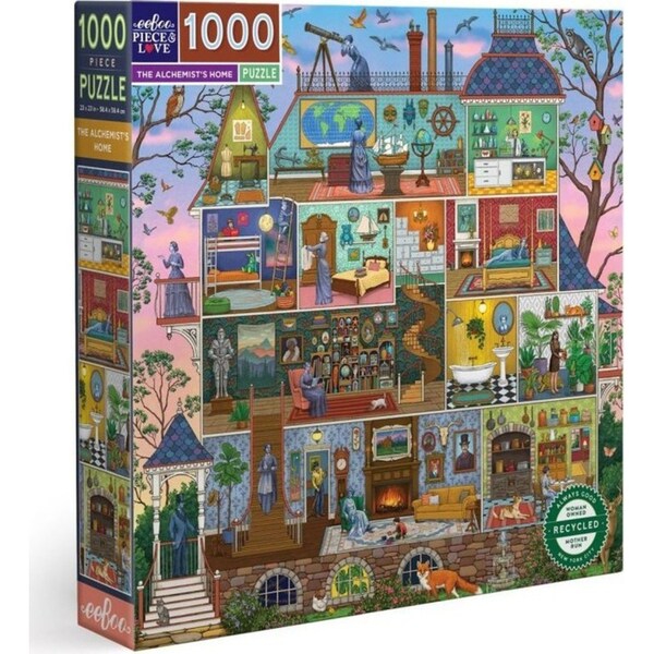 1000pc eeBoo Jigsaw Puzzle Alchemists Home 58.4x58.4cm Educational Game 14+