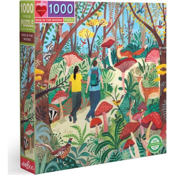 1000pc eeBoo Jigsaw Puzzle 58.4cm Educational Fun Game Hike in the Woods 14+
