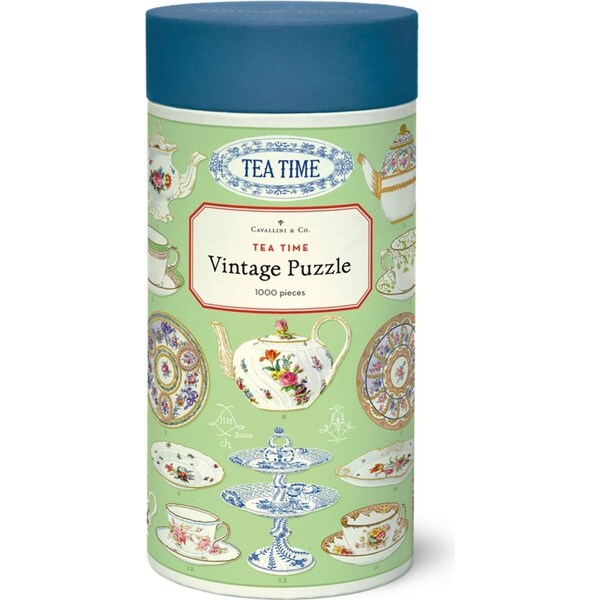 1000pc Cavallini Vintage Jigsaw Puzzle Tea Time 55x70cm Educational Game