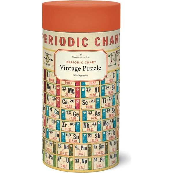 1000pc Cavallini Jigsaw Puzzle Periodic Chart 55x70cm Educational Game