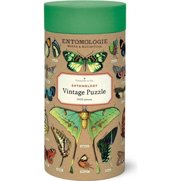 1000pc Cavallini Vintage Jigsaw Puzzle Entomology 55x70cm Learning Game