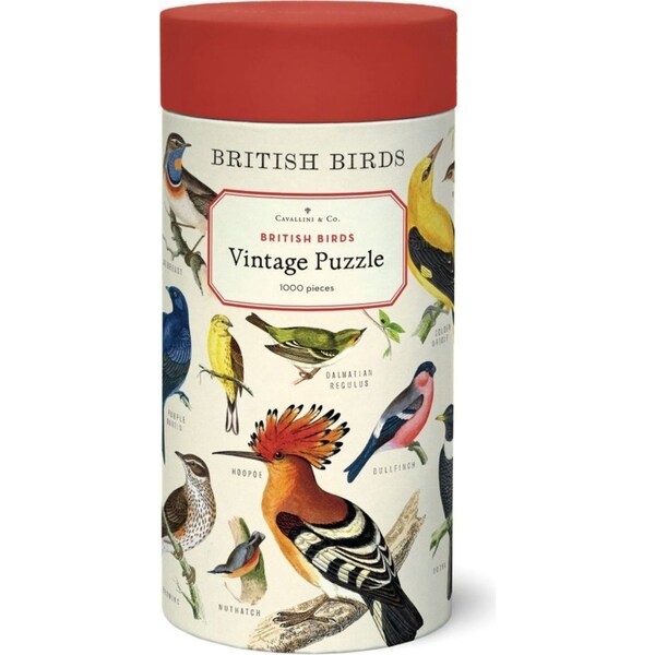 1000pc Cavallini Jigsaw Puzzle British Birds 55x70cm Educational Game
