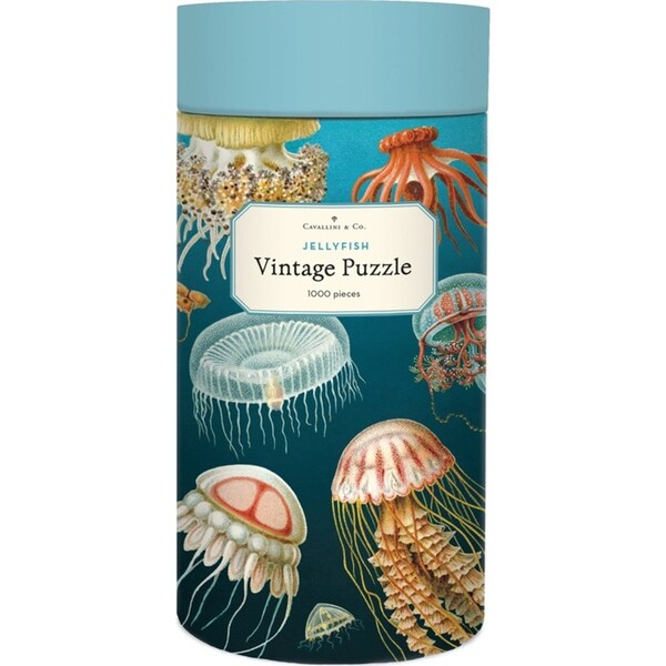 1000pc Cavallini Vintage Jigsaw Puzzle Jellyfish 55x70cm Learning Game