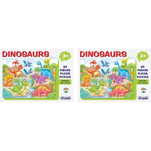 2x 24pc Frank Educational Floor Jigsaw Puzzle Educational Play Game Dinosaur 3+