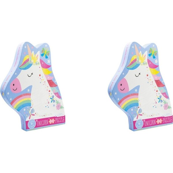 2x 40pc Floss & Rock Shaped Jigsaw Puzzle 55x58cm Unicorn Educational Game 3+