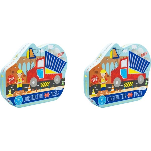 2x 40pc Floss & Rock Shaped Jigsaw Puzzle 55x58cm Construction Play Game 3+