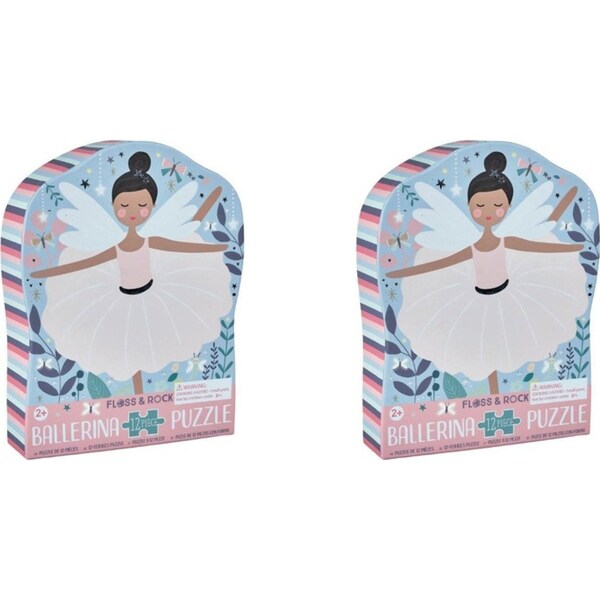2x 12pc Floss & Rock Shaped Jigsaw Puzzle 28x28cm Enchanted Educational Game 3+