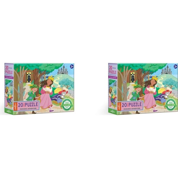 2x 20pc eeBoo Jigsaw Puzzle 28x38cm Princess Adventure Play Educational Game 3+