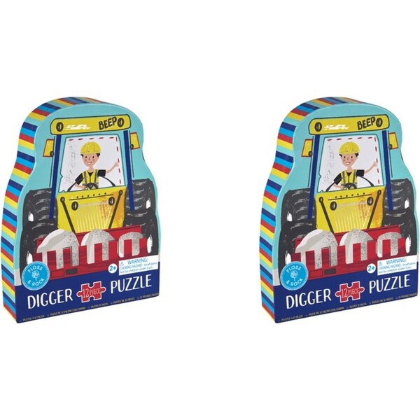 2x 12pc Floss & Rock Shaped Jigsaw Puzzle 28x28cm Construction Fun Play Game 3+