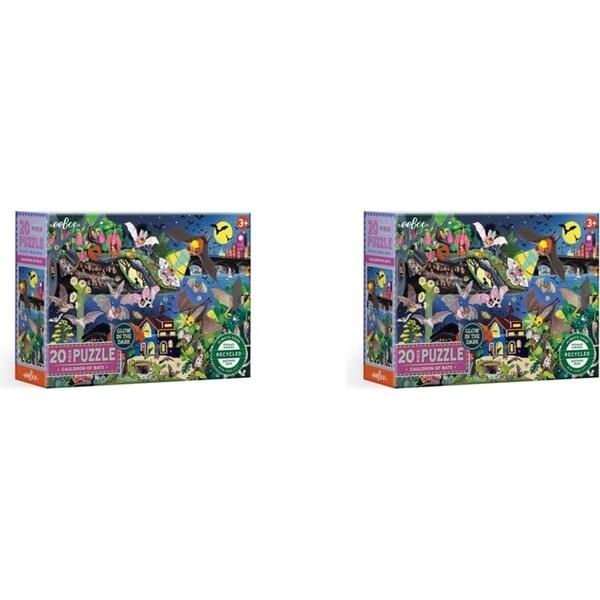 2x 20pc eeBoo Jigsaw Puzzle 28x38cm Cauldron of Bats Play Educational Game 3+