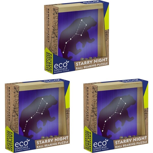 3x Project Genius Starry Night Bearing Interactive Problem Solving Puzzle 9+