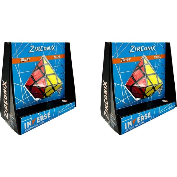 2x Project Genius Inverse Zirconix Diamond Shaped Brain Teasers Puzzle 14cm 8y+