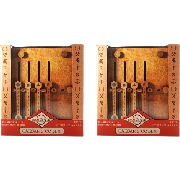 2x Project Genius 15.2cm Caesars Codex Kids Interactive Puzzle Solving Toy 14y+