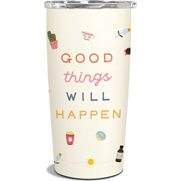 Studio Oh Insulated S/S 500ml Coffee Tumbler Cup Good Things Will Happen