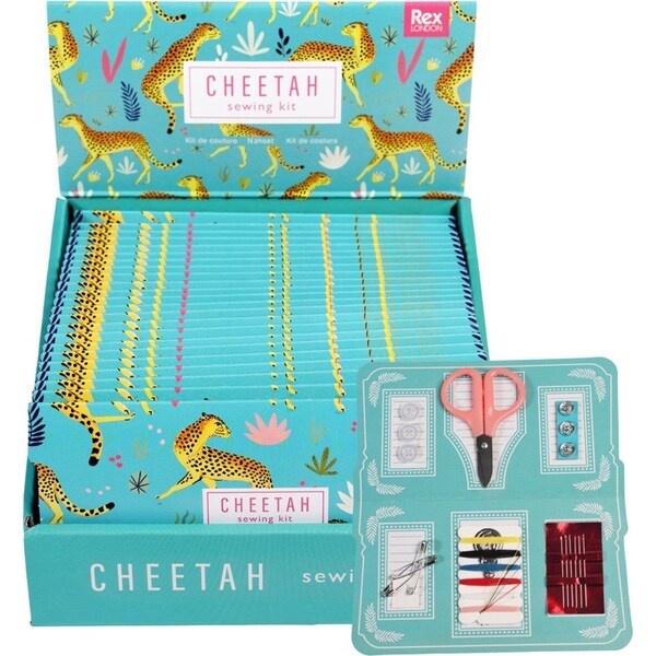 Rex London Travel Sewing Kit Set In Card Sleeve Portable Needle/Threads 16cm