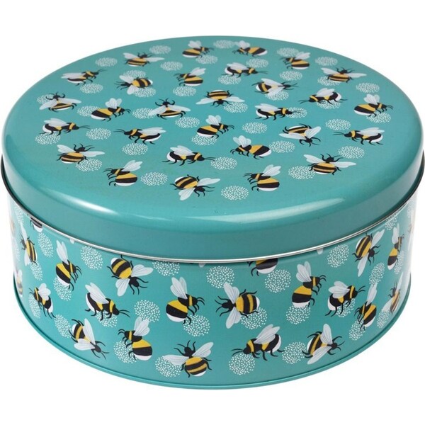 Rex London Cake Tin Kitchen/Pantry Food Storage Can Round 24cm Bumblebee