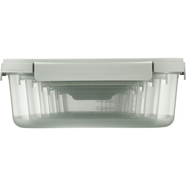 5pc LocknLock Nestopia Rectangular Food Storage Container Set Clear/Green