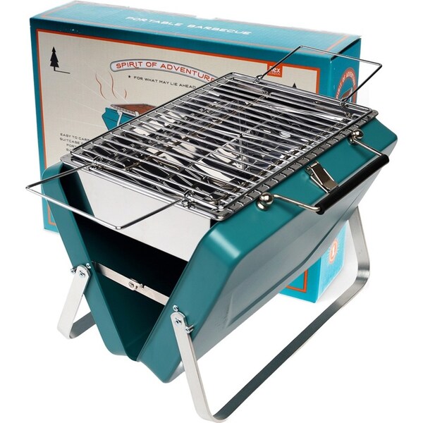 Rex London Portable Suitcase Camping BBQ Griller 30cm Spirit Of Adventure
