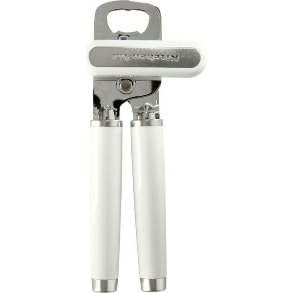 KitchenAid Stainless Steel Lid Can Opener Bottle Cap Remover 21x9cm White