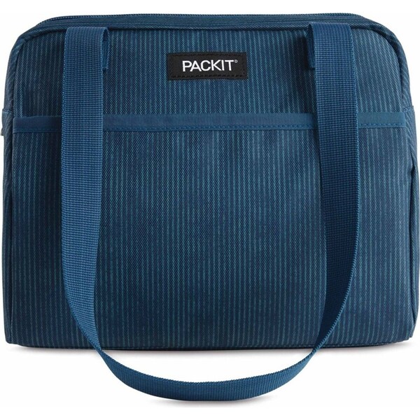 PackIt Freezable Hampton Corduroy Lunch Bag Food Storage Rectangle 26cm Teal