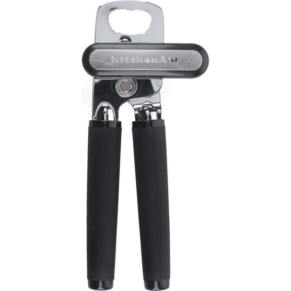 KitchenAid Stainless Steel Lid Can Opener Bottle Cap Remover 21x9cm Black