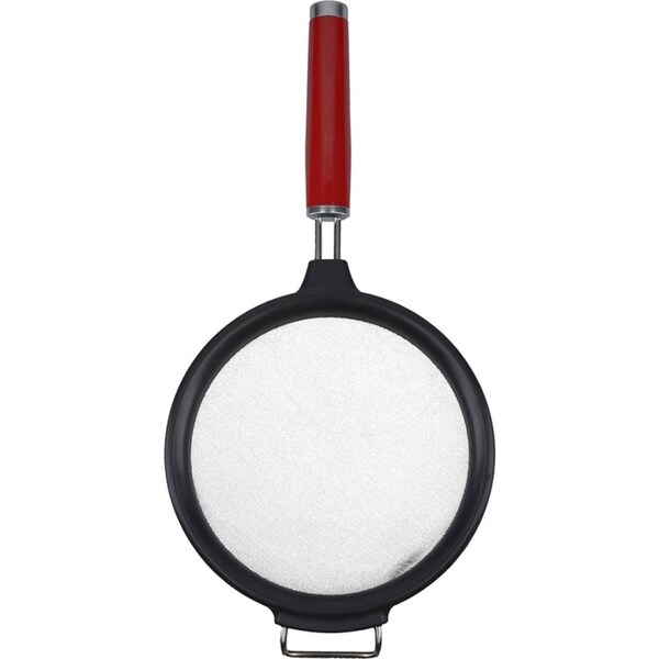 KitchenAid Stainless Steel Strainer Mesh Bowl w/ Handle 17.5cm Empire Red