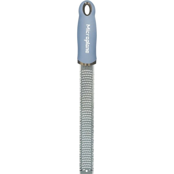 Microplane Premium Lemon/Lime Orange Zester/Grater Stainless Steel Sky Blue