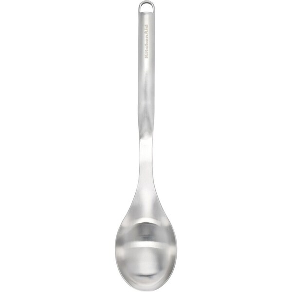 KitchenAid Solid Basting Spoon Stainless Steel Cooking Utensil 33.6cm Silver