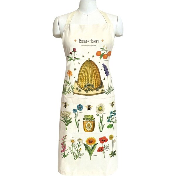 Cavallini Cotton Home/Kitchen Cooking Apron w/ Adjustable Strap 48x80cm Bee