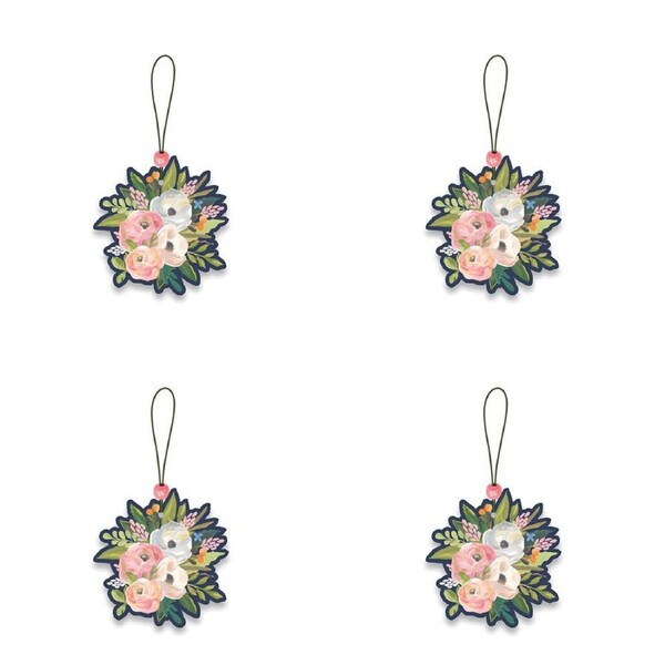 4x 2pc Studio Oh Hanging Car/Vehicle Air Freshener Fragrance Scent Bella Blooms