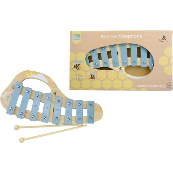 Koala Dream Buzzy Days Bee Xylophone Kids/Childrens Wooden Play Toy 18m+