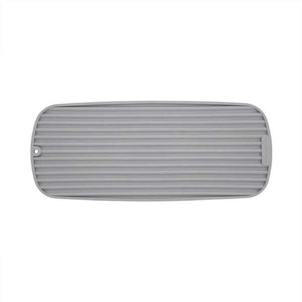 KitchenAid Plastic Non-Slip Dish Plate/Glass Drying Mat Pad 43x18cm Grey