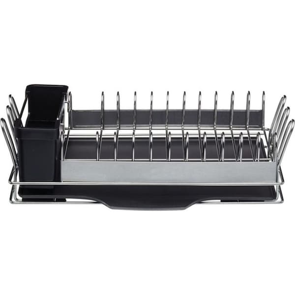 MasterCraft S/Steel Removable Drip Compact Dish Drainer Drying Rack 41x21cm