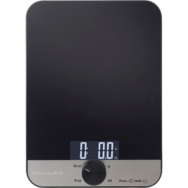 KitchenAid S/Steel/Glass Digital Weighing Food Measure Kitchen Scale 5kg