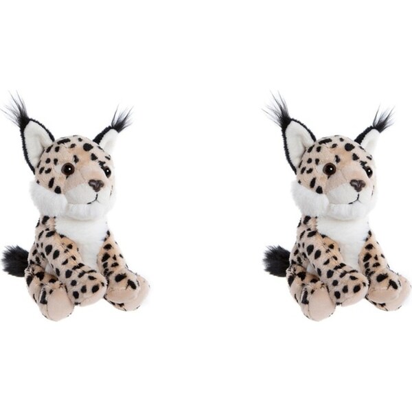 2x Charlie Bears Cuddle Cub Lynx Kids/Children/Baby Plush Soft Fun Play Toy 0m+