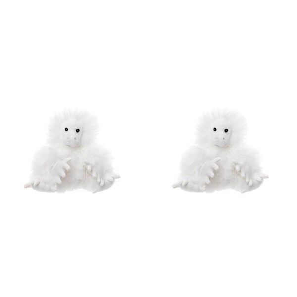 2x Charlie Bears Cuddle Cub Yeti Kids/Baby Plush Soft Fun Play Toy 0m+ White
